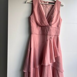 BCBG Elegant Pink Sleeveless Dress